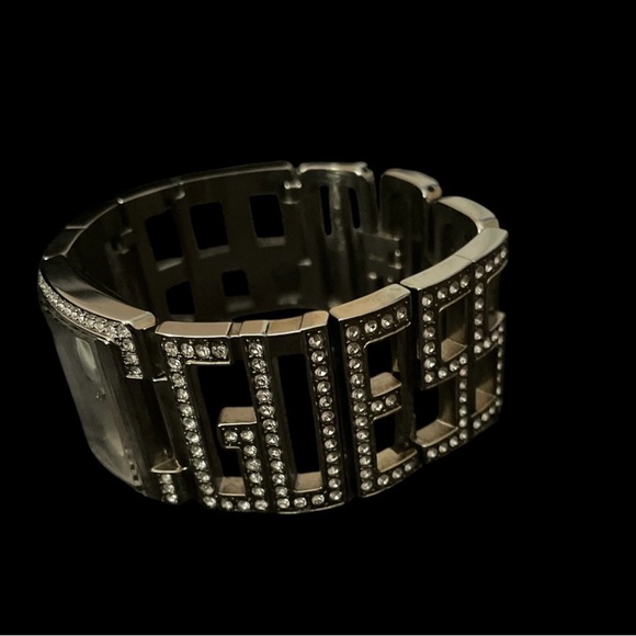 Guess Silver Crystal Embellished Watch - Picture 3 of 5